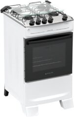 Fogão 4 Bocas Atlas Mônaco Top Mesa de Inox a Gás Bivolt