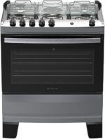 Fogão 5 Bocas Atlas Agile Up com mesa de inox, forno 82L e vidro duplo temperado para mais praticidade e desempenho. - Imagem 2