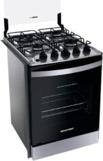 Fogão Brastemp 4 Bocas de embutir Inox com dupla chama e grades individuais - BYO4EBR Bivolt