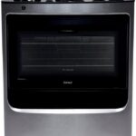Fogão Consul 5 bocas Inox com mesa de vidro: mais praticidade, limpeza fácil e forno versátil.