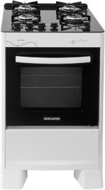 Fogão Suggar Neo Glass branco 4 bocas com mesa de vidro, forno 56L e acendimento automático - Imagem 2