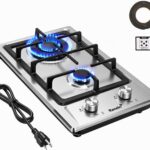 Fogão a gás 2 bocas embutido em inox: compacto, conversível GLP/NG e ideal para apartamentos e cozinhas pequenas