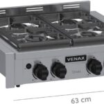 Fogão de Mesa Venax Temis Inox 4 Bocas GLP: praticidade e estilo para sua cozinha