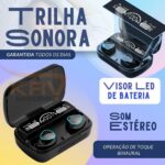 Fone Bluetooth 5.3 Premium com Power Bank, som HD, resistência IPX5 e bateria de longa duração. - Imagem 2