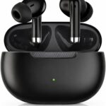 Fone Bluetooth 5.4 TWS com cancelamento de ruído, IPX4 e microfone: ideal para treino, corrida e trabalho.