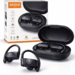 Fone Bluetooth 5.4 esportivo com IPX5, 45h de bateria e som estéreo para treinos intensos