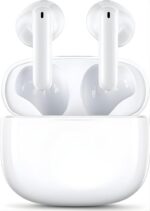Fone de Ouvido Sem Fio Bluetooth 5.4 com cancelamento de ruído, bateria de até 16h e microfone para chamadas.