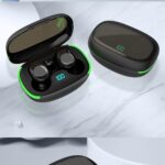 Fone de Ouvido Sem Fio TWS com LED Digital, IPX4, modo gamer, 8h de bateria e microfone duplo para chamadas nítidas e uso diário. - Imagem 2