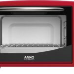 Forno Elétrico Arno 5 em 1 20L Vermelho FOR3 com Função AirFry, Timer de 60 Minutos, Controle de Temperatura até 230°C e Acessórios Removíveis, 220V