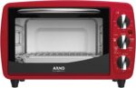 Forno Elétrico Arno 5 em 1 20L Vermelho FOR3 com Função AirFry, Timer de 60 Minutos, Controle de Temperatura até 230°C e Acessórios Removíveis, 220V