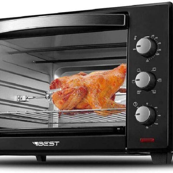 Forno Elétrico Best 60L 127V: potência, espaço e versatilidade para assar receitas com praticidade.