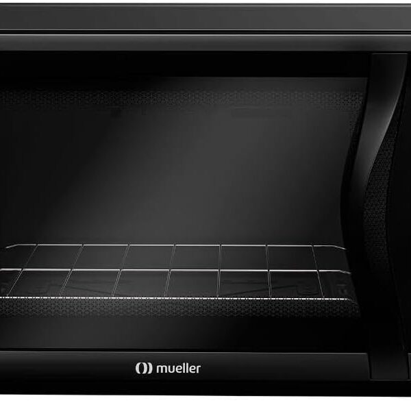 Forno Elétrico Mueller 50L MFB50F 220V: assados rápidos, dourados e crocantes com vidro duplo e 1800W.