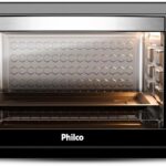 Forno Elétrico Philco 80L PFE80A: 6 funções, 4 resistências e alta potência para assar com praticidade.