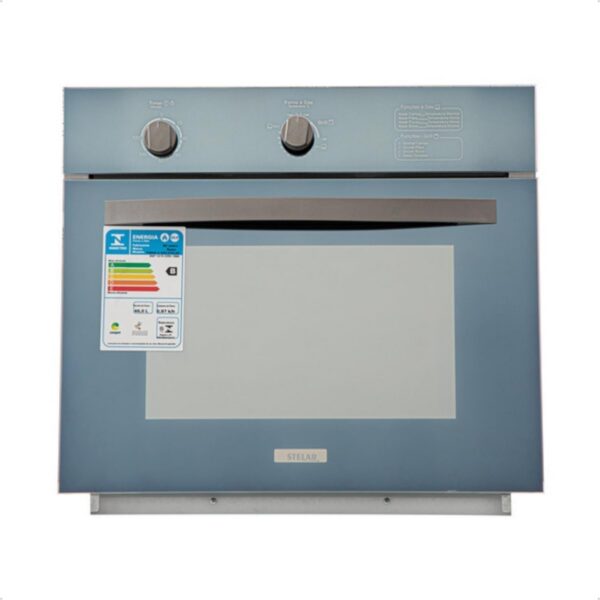 Forno à Gás de Embutir Stelar 46L Topázio: mais espaço, grill elétrico, segurança e praticidade para assar com precisão.