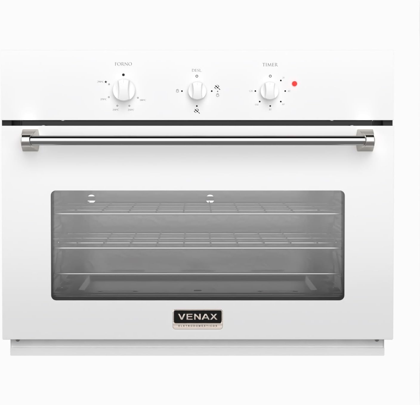 Forno de Embutir a Gás 90L Arena-Eg GIII Branco GLP Forno de Embutir a Gás 90L Arena-Eg GIII Branco GLP 127V: amplo espaço e praticidade para sua cozinha