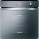 Forno de Embutir a Gás Brastemp 78L Inox Espelhado com Grill e Timer Touch para assados perfeitos