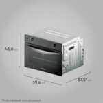 Forno de Embutir a Gás Continental 50L OC4GM com TOPLimpaFácil e vidro duplo para cozinhar com praticidade. - Imagem 2