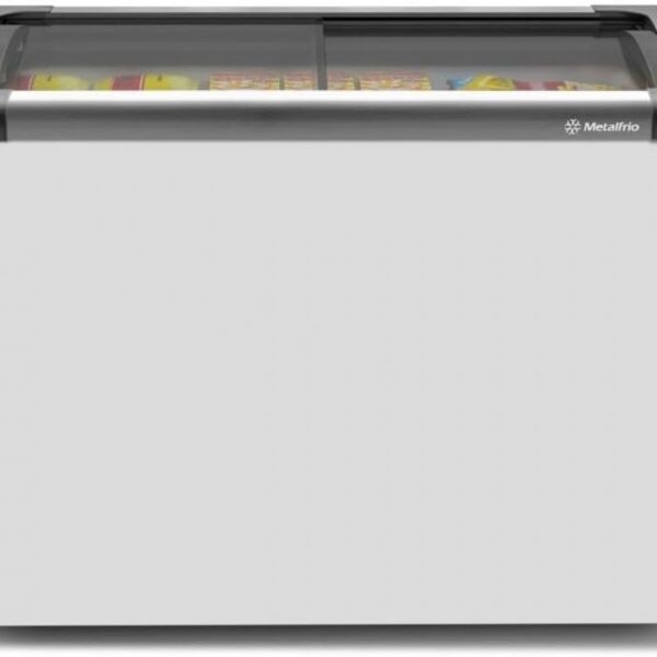 Freezer Expositor Horizontal Metalfrio 292L NF30SB Branco 220V com refrigeração eficiente, econômico e ecológico para seu negócio.