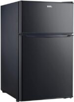 Frigobar Duplex Eos Efb140d 88L Preto 110v com freezer até -18C e iluminação interna para melhor conservação e praticidade
