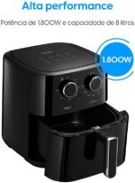 Fritadeira Air Fryer Octo Fry Elgin – 8 Litros 1.800W 110V - Imagem 2