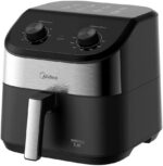 Fritadeira Midea Air Fryer 5,5L, design de dois botões, ampla faixa de temperatura de 80°C a 200°C, cesto antiaderente e prato para vegetais, 1900W, 110V, FWM55P1 - Imagem 2
