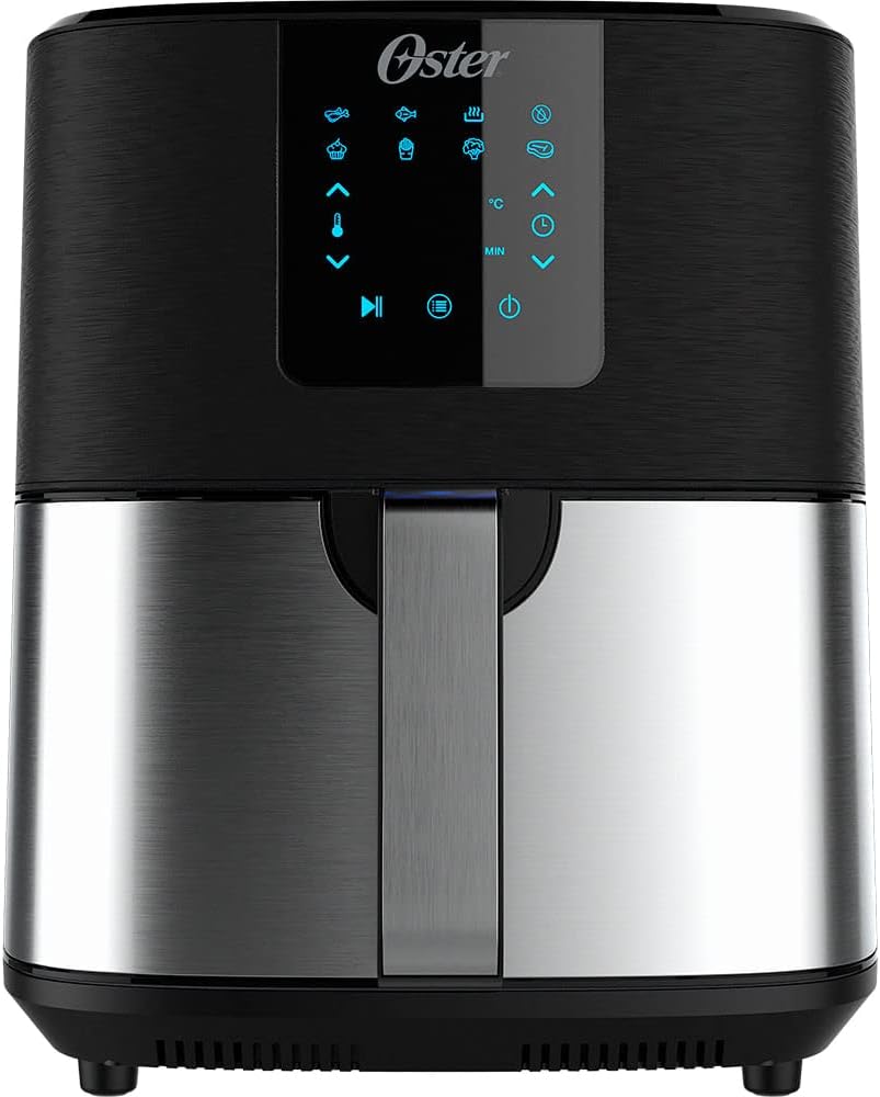 Fritadeira Ultra Digital 2 em 1 Inox 4,8L Oster com Fritadeira Ultra Digital 2 em 1 Inox 4,8L Oster com Painel Touch - 127V