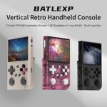 G350 Retro Handheld Game Console , G350 Retro Gaming Console 3.5'' IPS Screen Linux System Built-in 64G TF Card 20+Emulators Pre-Installed 4371 Games Retro Game Console with 3500mAh Battery Pink - Imagem 2