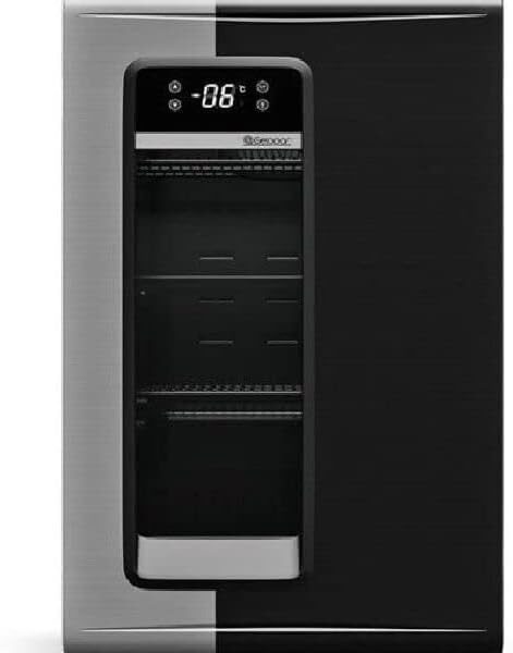 GRB-100 PR Gelopar: cervejeira 95L 110V com porta de vidro, 11 temperaturas e baixo consumo para vender mais.