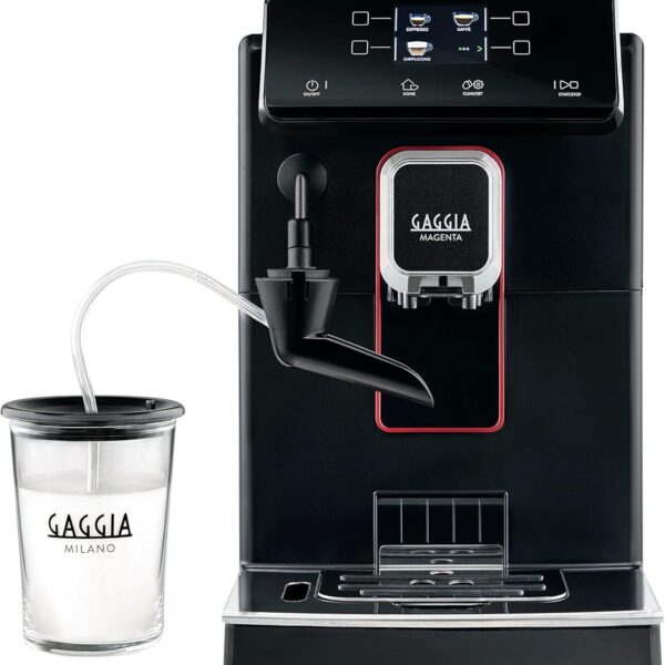 Gaggia Magenta Milk 220V: espresso automático italiano com 5 bebidas, vapor profissional e fácil uso em casa