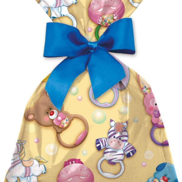 Gala 4374 Saco Metalizado Infantil Sortido Multicolor com 50 unidades para organizar e proteger com praticidade.