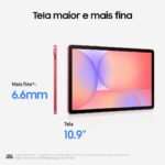 Galaxy Tab S10 Lite, 128GB, Tela 10.9", WIFI, Vermelho - Imagem 2