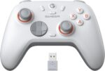 GameSir Nova 2 Lite Controle Sem Fio para PC com Hall Effect nos Analógicos e Gatilhos, 1000Hz 2.4G/Wired, Botões Programáveis – Compatível com PC, Switch, Steam, Android (Branco)
