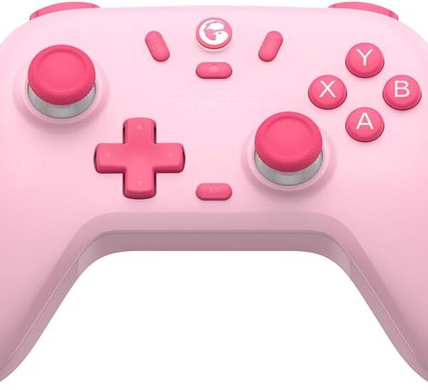 GameSir Nova Lite Rosa: controle multiconexão com Hall Effect, turbo e vibração para PC, Switch e mobile