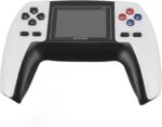 Gamepad portátil retrô com tela, recarregável e cabo AV para TV: jogos clássicos em qualquer lugar.
