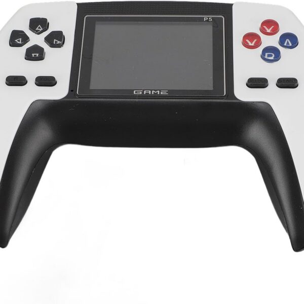 Gamepad portátil retrô com tela, recarregável e cabo AV para TV: jogos clássicos em qualquer lugar.
