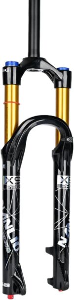 Garfo dianteiro X9 Pro para MTB, suspensão ajustável e amortecimento suave, compatível com 26, 27,5 e 29 polegadas