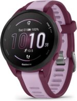 Garmin Forerunner 165 Music Lilás: monitor cardíaco de pulso e GPS para treinos com mais controle e precisão.
