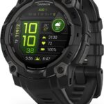 Garmin Instinct 3 Preto 45mm com GPS e monitor cardíaco para treinos precisos e maior controle das atividades.