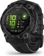 Garmin Instinct 3 Preto 45mm com GPS e monitor cardíaco para treinos precisos e maior controle das atividades.