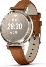 Garmin Lily 2 Classic Dourado com Couro 35mm: monitor cardíaco de pulso com GPS para acompanhar suas atividades com estilo. - Imagem 2