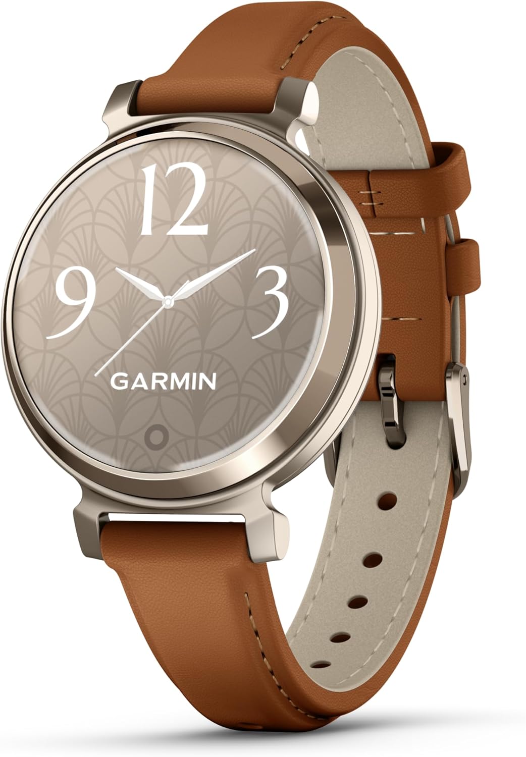 Garmin Lily 2 Classic Dourado com Couro 35mm: monitor cardíaco Garmin Lily 2 Classic Dourado com Couro 35mm: monitor cardíaco de pulso com GPS para acompanhar suas atividades com estilo.