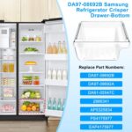 Gaveta Samsung DA97-08692B atualizada: resistente, fácil de instalar e compatível com modelos RS25J500 e RS25H5000. - Imagem 2