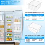 Gaveta Samsung DA97-08693B e DA97-08692B atualizada, resistente, fácil de instalar e compatível com RS25J500DSR RS25H5000SR - Imagem 2