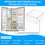 Gaveta de geladeira Samsung DA97-08693B atualizada: resistente, fácil de instalar e compatível com vários modelos RS25/RS26 - Imagem 2