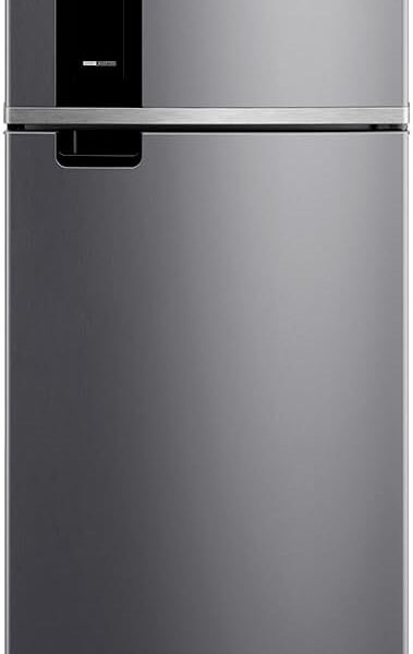Geladeira Brastemp Frost Free 385L Inox: economize até 33% de energia com preservação inteligente e Turbo Freezer.