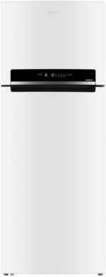 Geladeira Frost Free Duplex 491L Inverter Midea branca com alta capacidade e economia para sua cozinha moderna