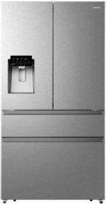 Geladeira Gorenje PureFlat Premium Triple Zone French Door Inverse 466L Inox 220V GRF-49W