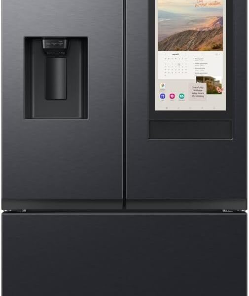 Geladeira Samsung Family Hub French Door RF27 com Soundbar com Dispenser de Água e Gelo 564L Black Inox - 127V