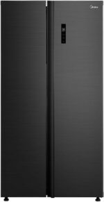Geladeira Side by Side Midea 511L Inverter preta conectada: mais espaço, economia e praticidade para sua cozinha.