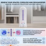Generic Desumidificador elétrico, ABS retardador de calor USB absorvente recarregável com indicador de descoloração para armário de sapatos de casa estante - Imagem 2